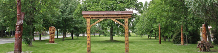 Park drevorezbárskych diel na Hornej ulici